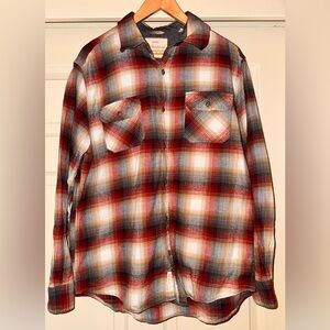 Weatherproof Mens Cotton Flannel Shirt, L